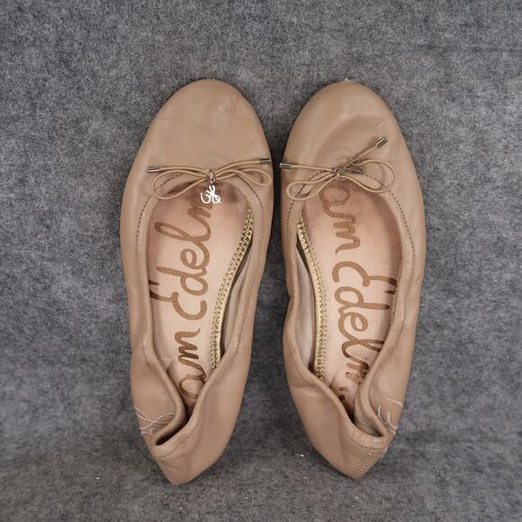 Sam Edelman Shoes Womens 7 Ballet Flats Felicia Leather Round Closed Toe Fashion - Picture 6 of 12